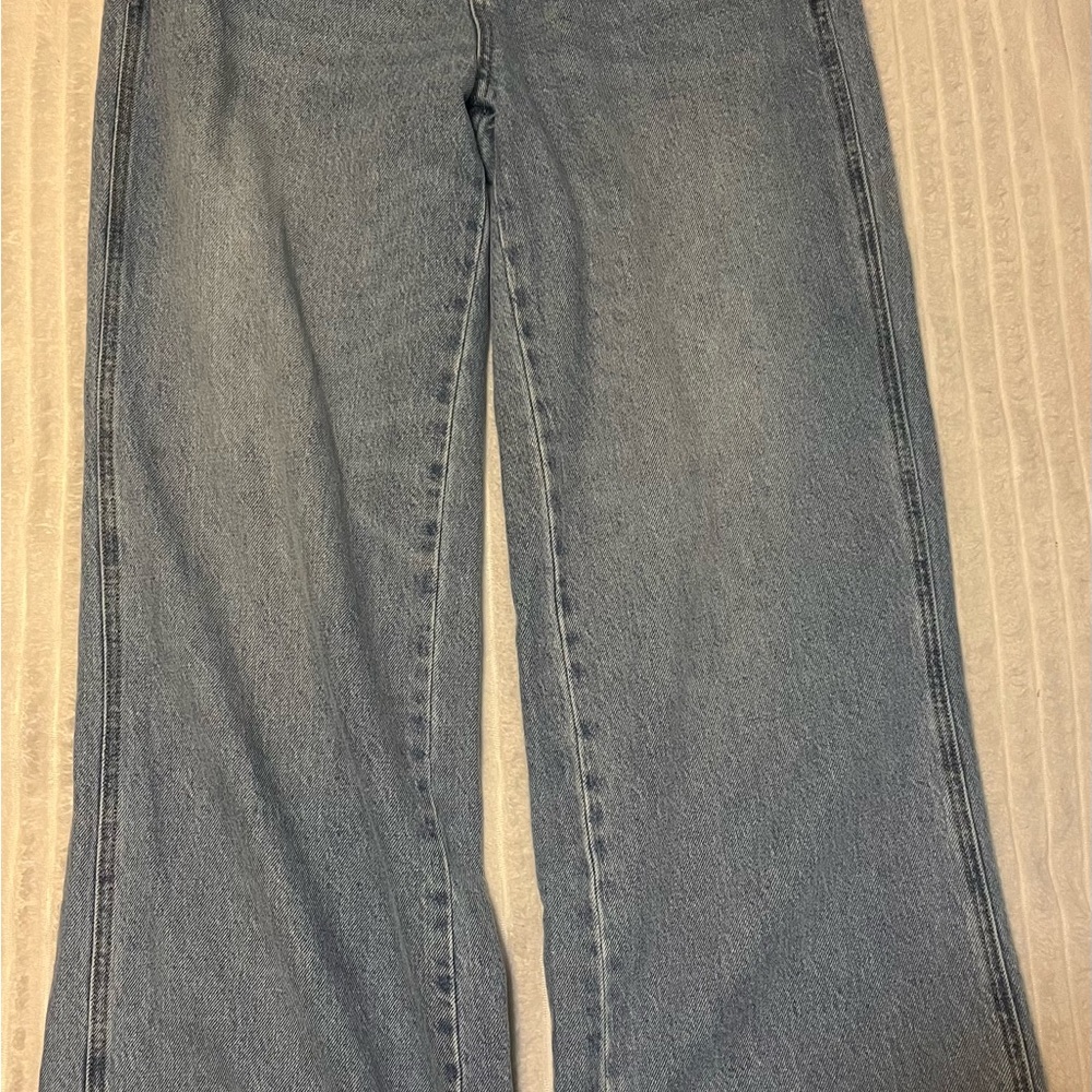 PacSun Blue Flare Wide Leg Jeans